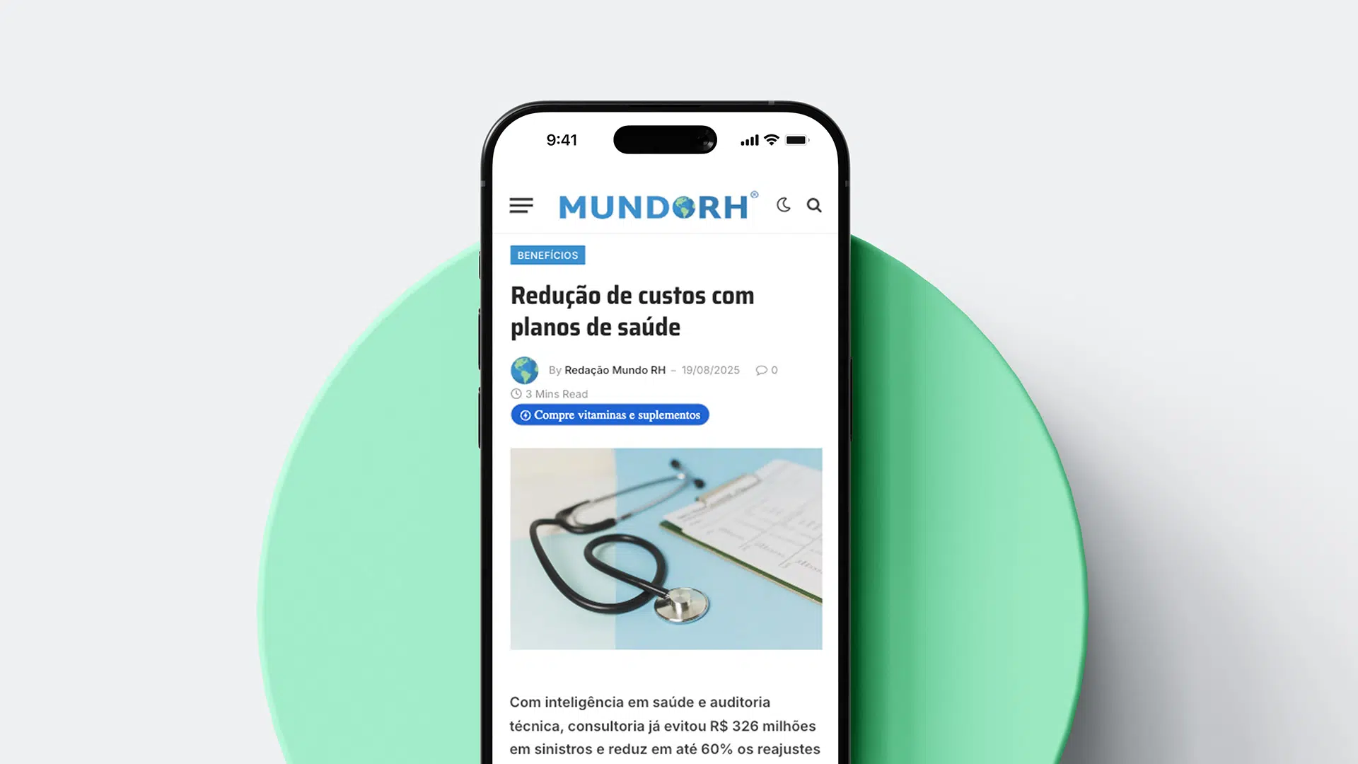Bentec em destaque no portal Mundo RH: como reduzir custos com planos de saúde