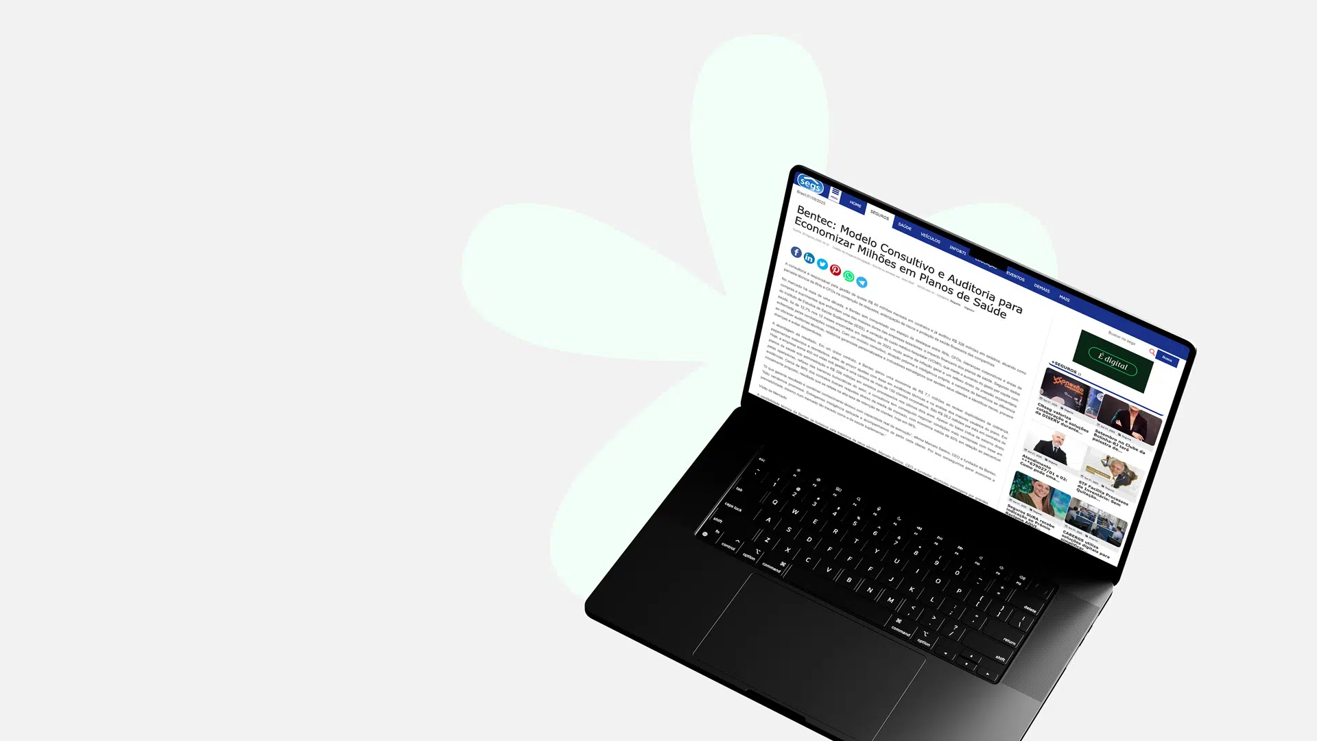Bentec em destaque na Revista Segs: consultoria e auditoria que geram economia em saúde corporativa