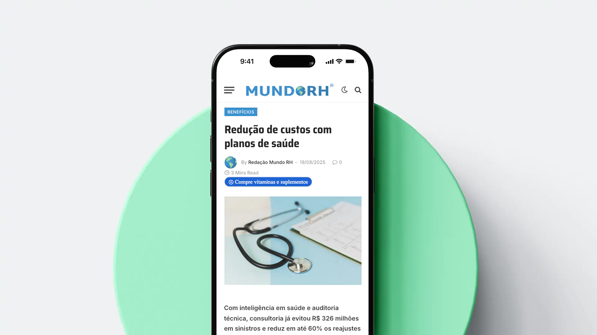Bentec em destaque no portal Mundo RH: como reduzir custos com planos de saúde